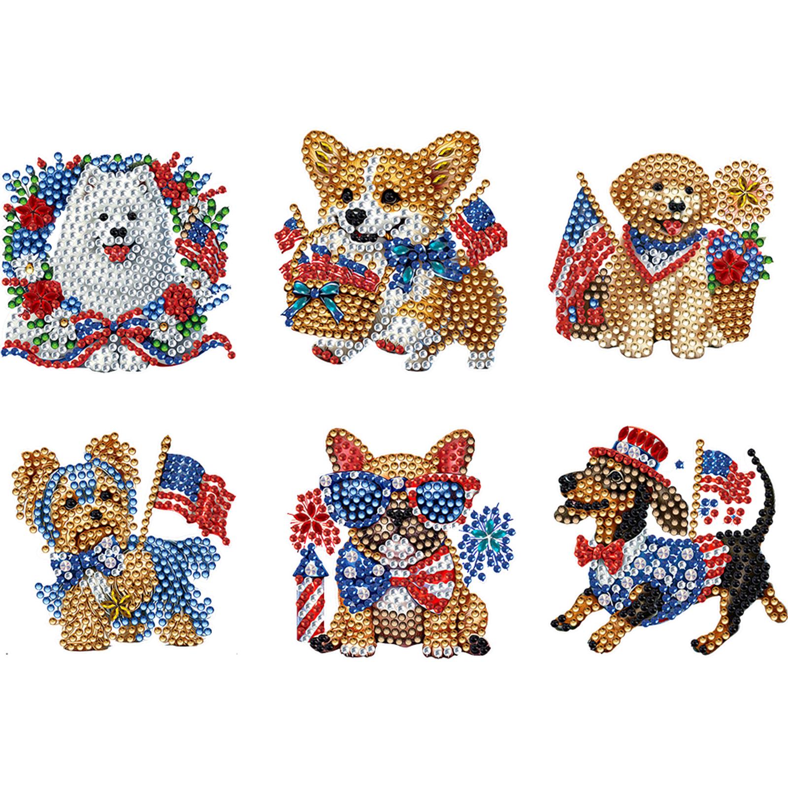 6pcs 2D/flat Acrylic DIY Indep - Art And Craft Independence Day 评论和价格