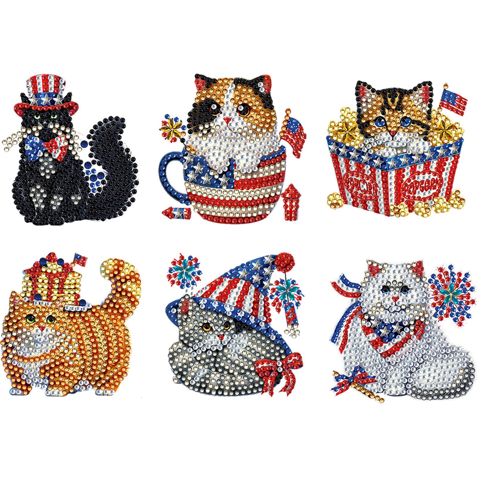 6pcs 2D/flat Acrylic DIY Indep - Art And Craft Independence Day 评论和价格