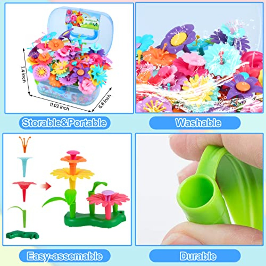 Flower Building Toy Set for Gi - Art Craft For 3 Year Old 评论和价格