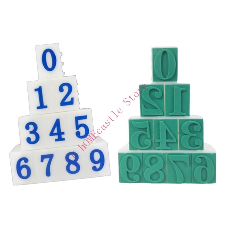 63HF Set of 10 Number Stamp Fo - Art Craft Description 评论和价格