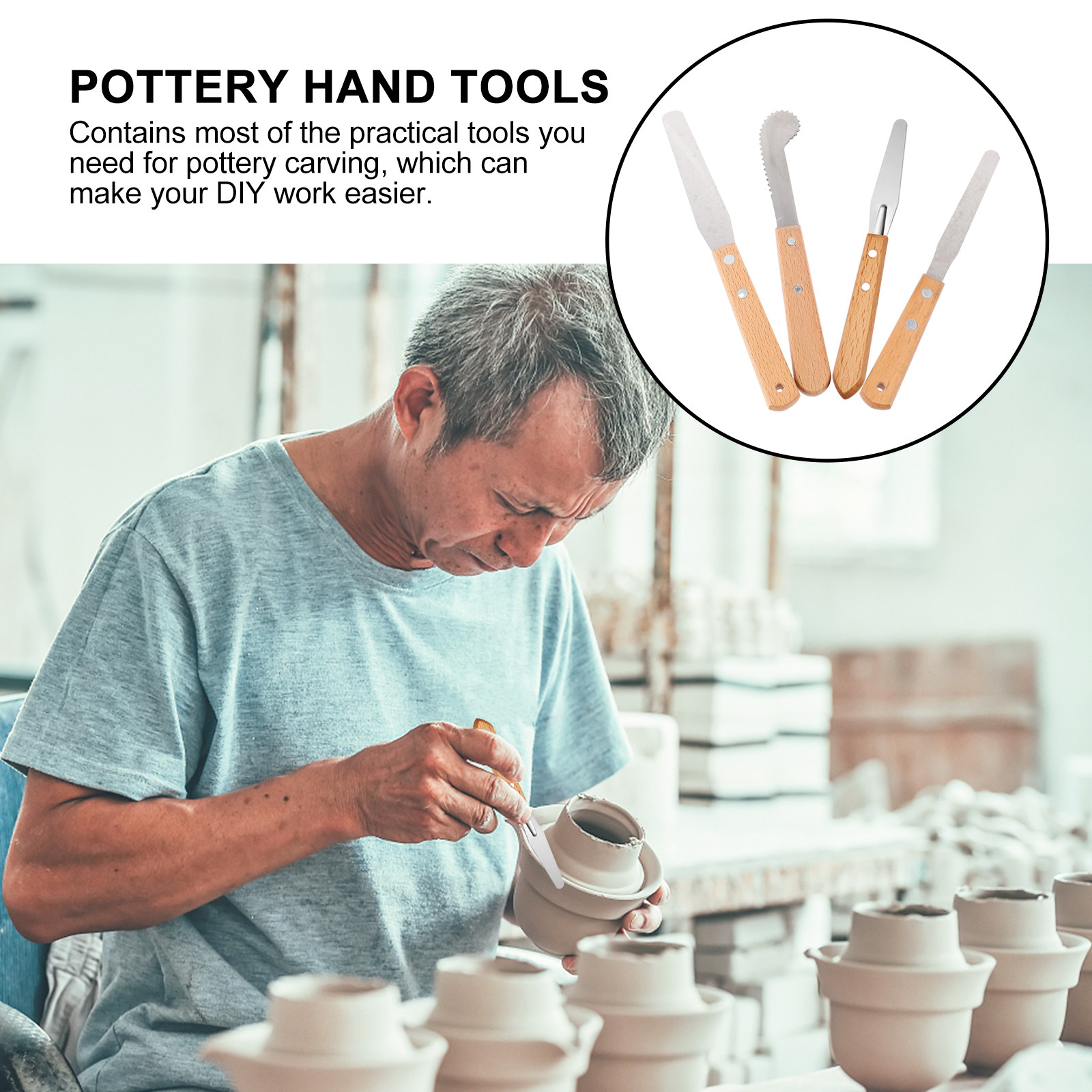 4Pcs Stainless Steel Palette K - Art Craft Tools 评论和价格
