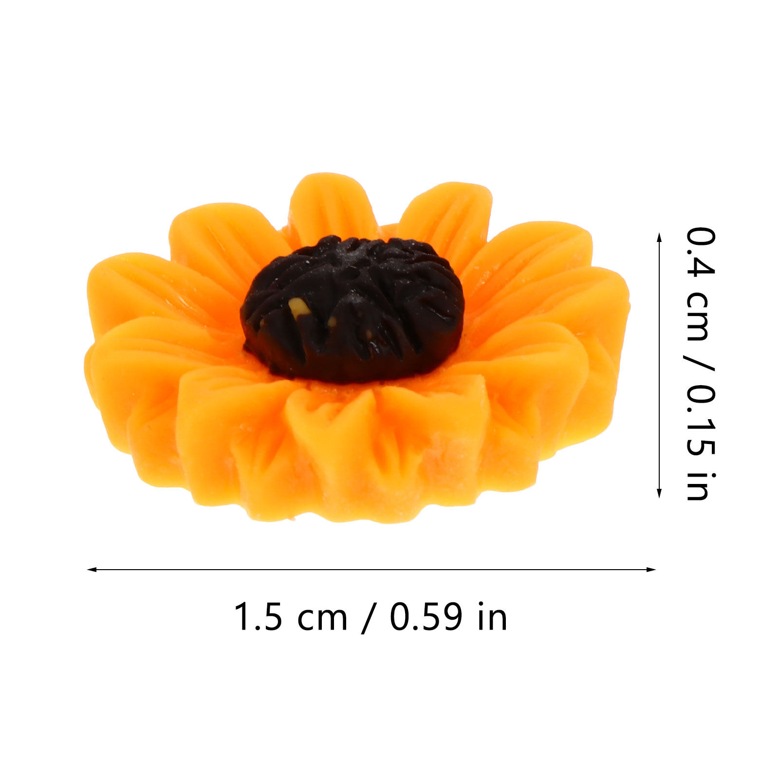 100Pcs Resin Daisy Flower Char - Art Craft Accessories 评论和价格