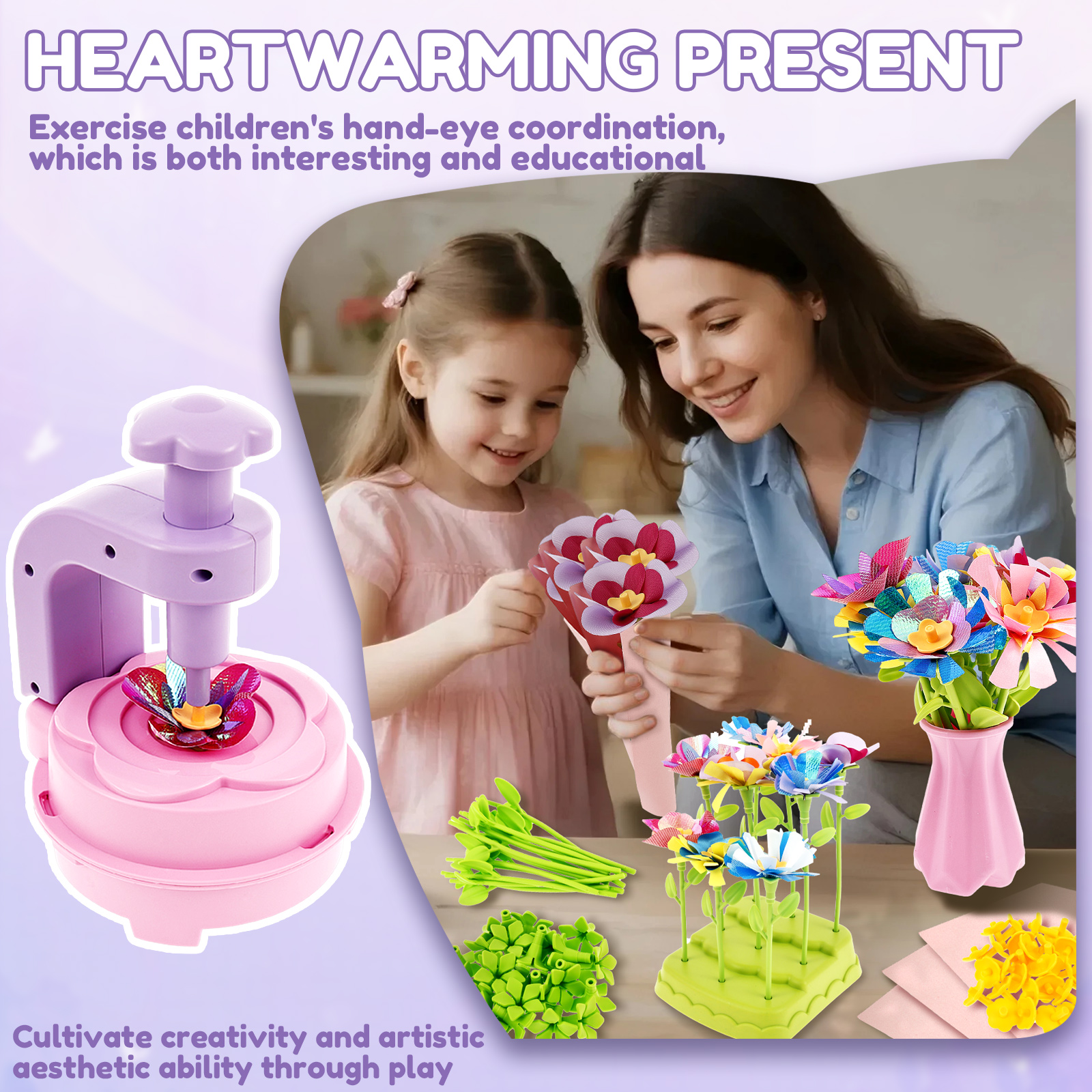 DIY Flower Art Craft Set Creat - Art Craft For 3 Year Old 评论和价格