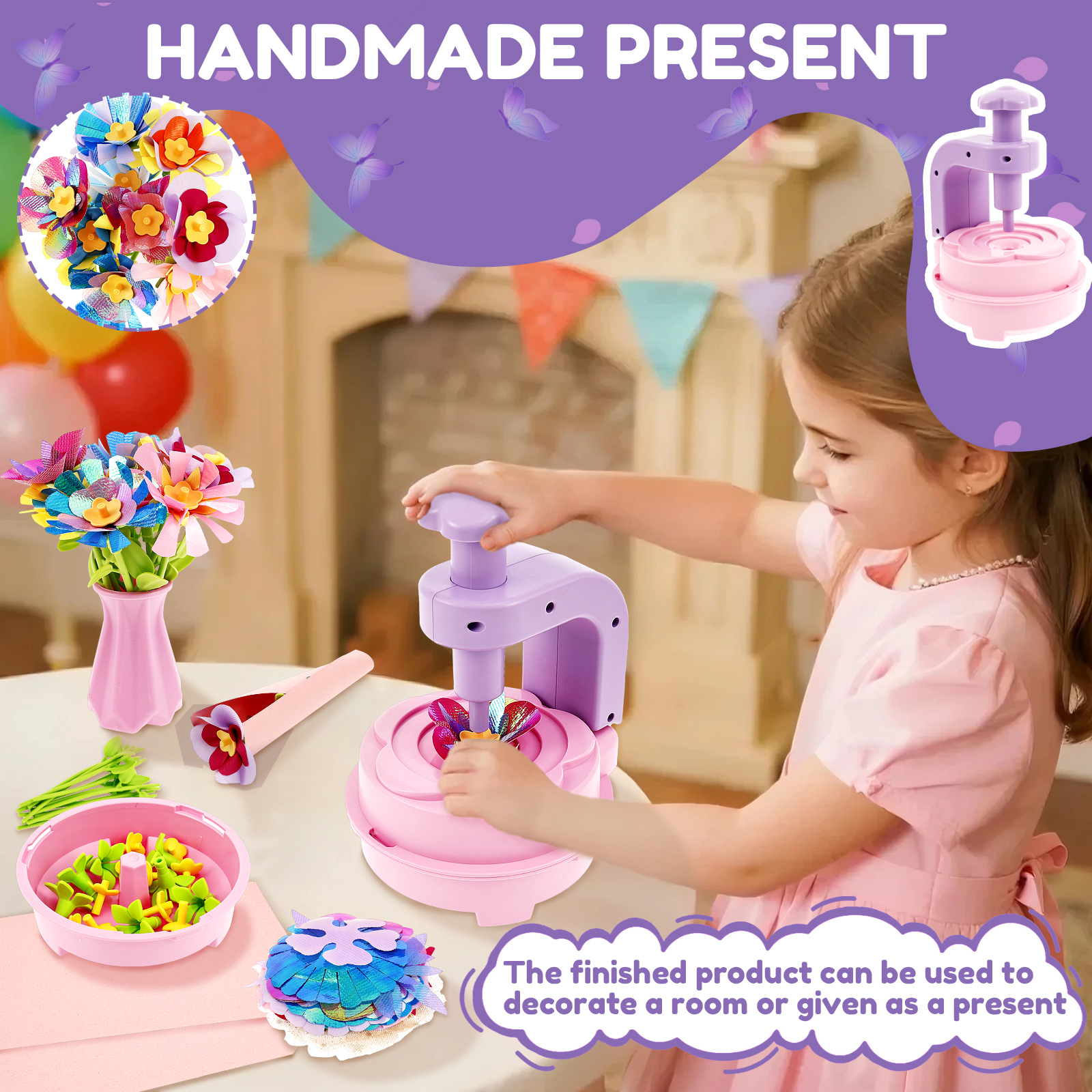 DIY Flower Art Craft Set Creat - Art Craft For 3 Year Old 评论和价格
