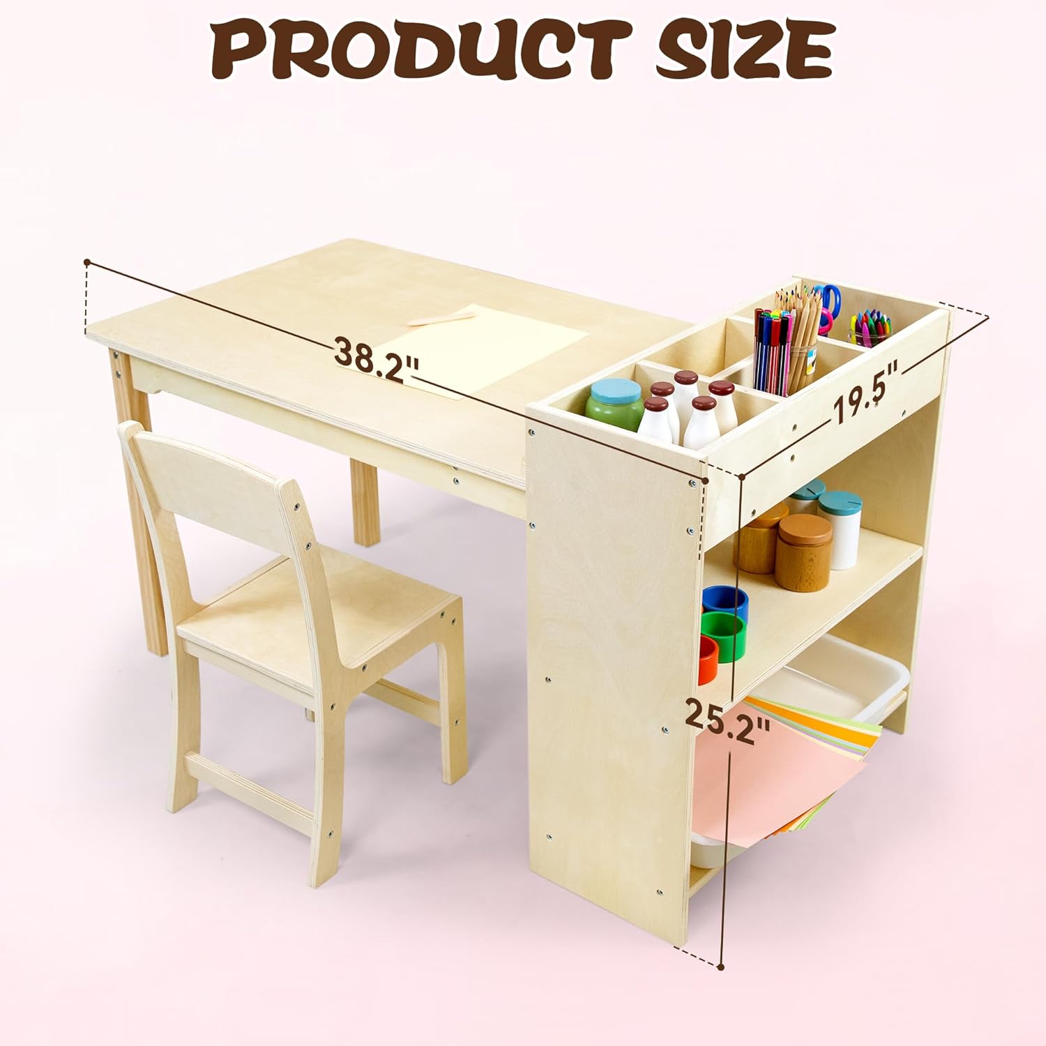 Kids Art Table and Chair Set B - Art Craft Toddler 评论和价格