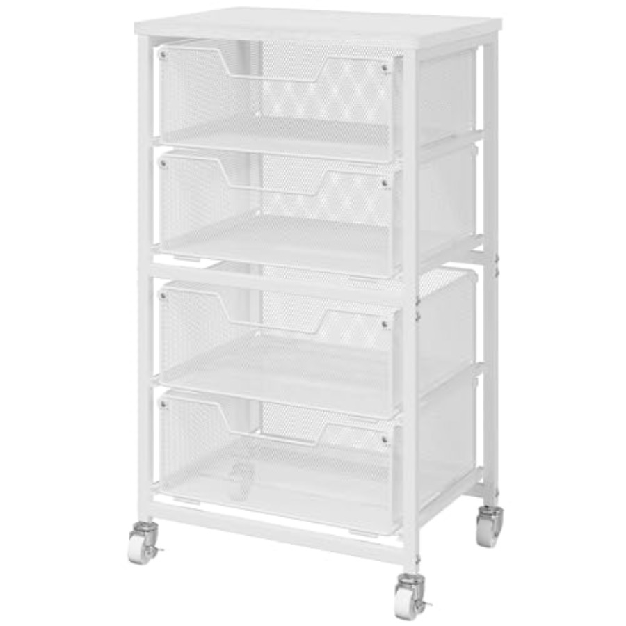 4-Drawer Rolling Storage Cart  - Art Craft And 评论和价格