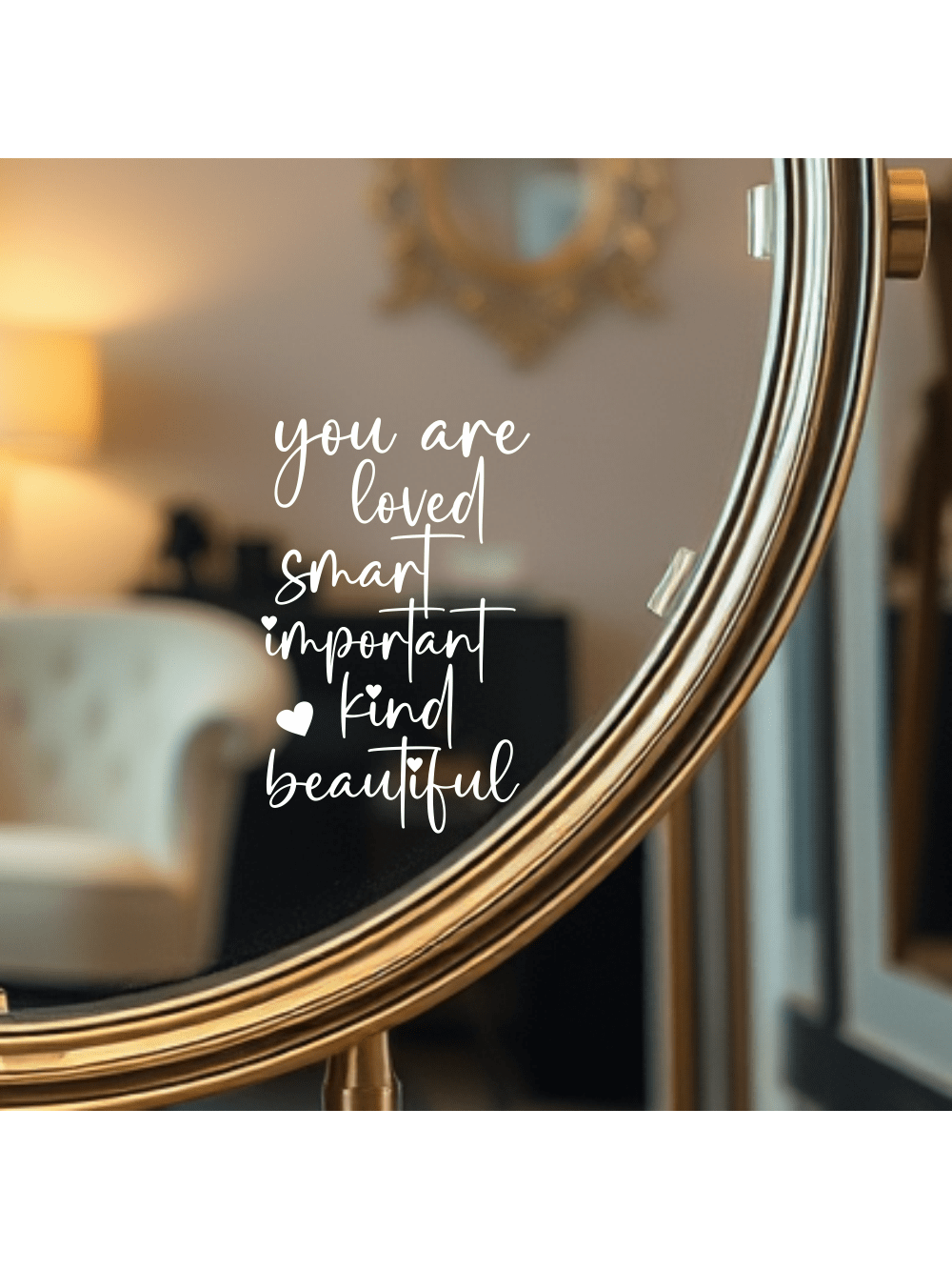 You Are Loved Mirror Decal – I - Art & Craft Kortingscode 评论和价格