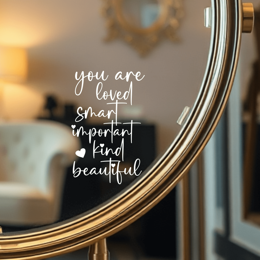 You Are Loved Mirror Decal – I - Art & Craft Kortingscode 评论和价格