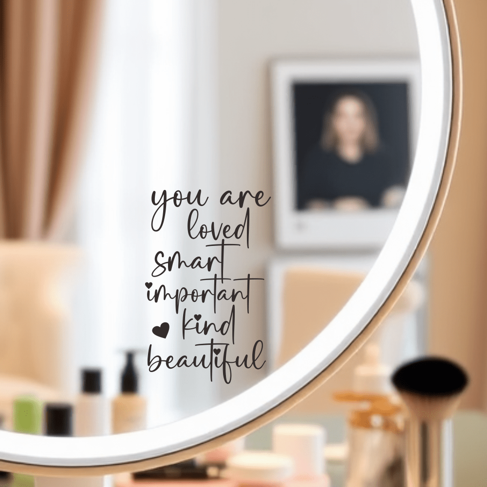 You Are Loved Mirror Decal – I - Art & Craft Kortingscode 评论和价格