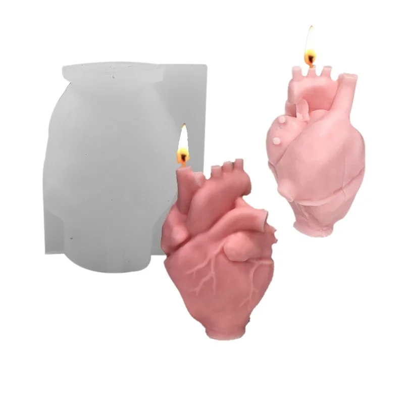 DIY Human Heart Silicone Candl - Artwork Craft 评论和价格