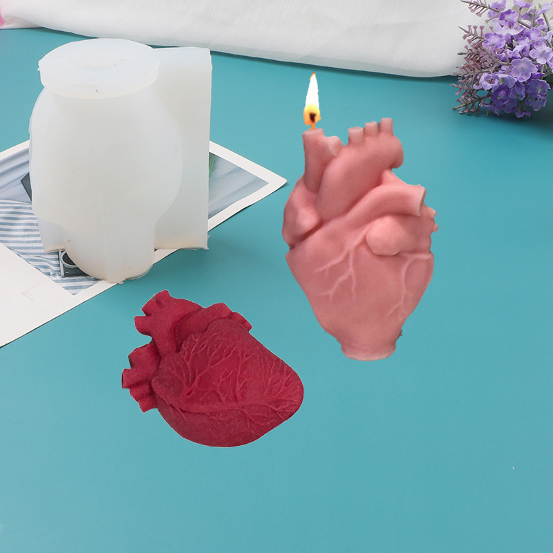DIY Human Heart Silicone Candl - Artwork Craft 评论和价格