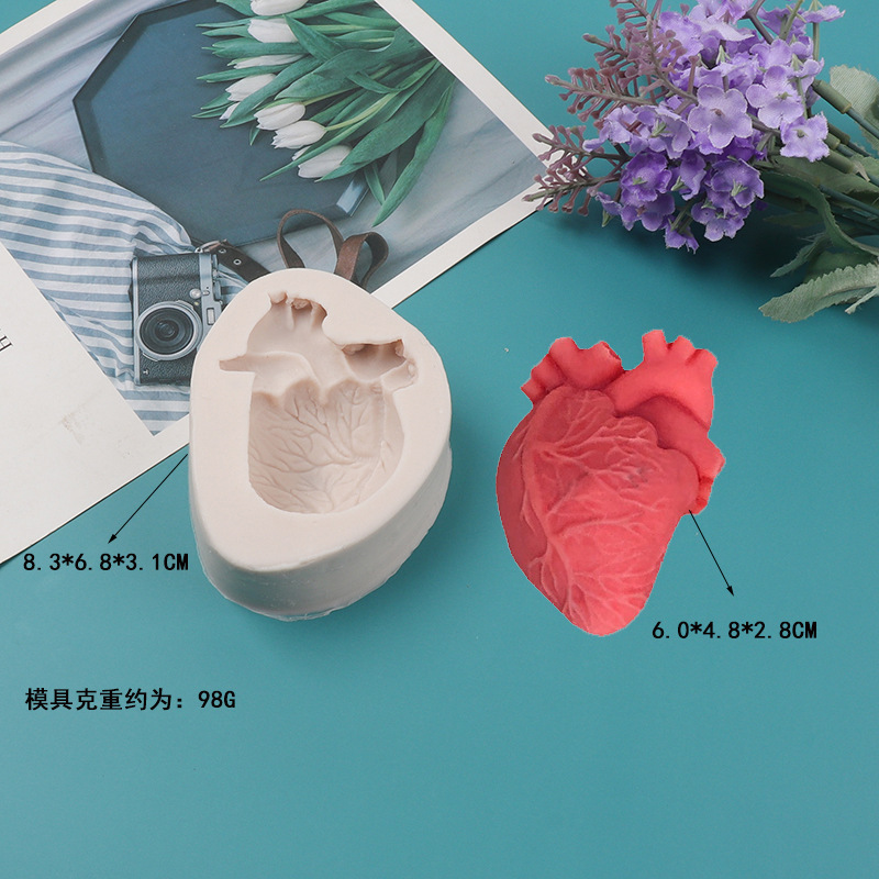 DIY Human Heart Silicone Candl - Artwork Craft 评论和价格