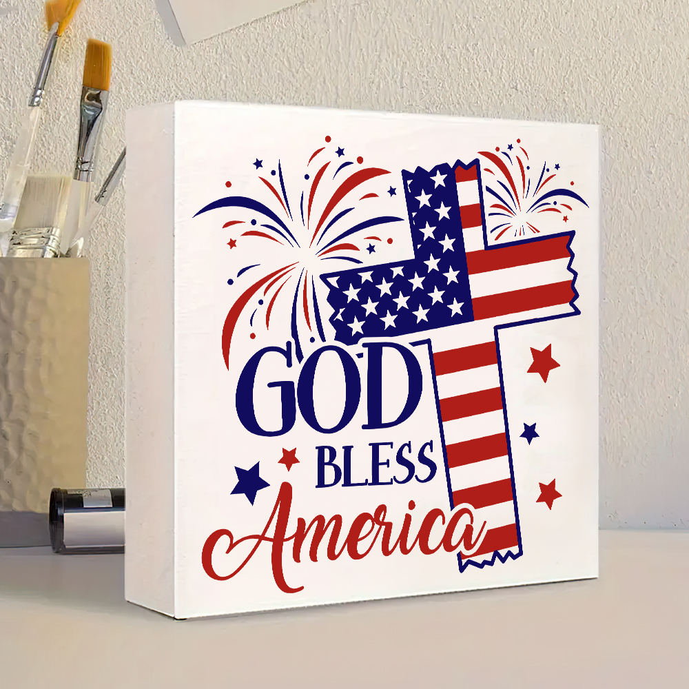 One Independence Day God Bless - Art And Craft Independence Day 评论和价格