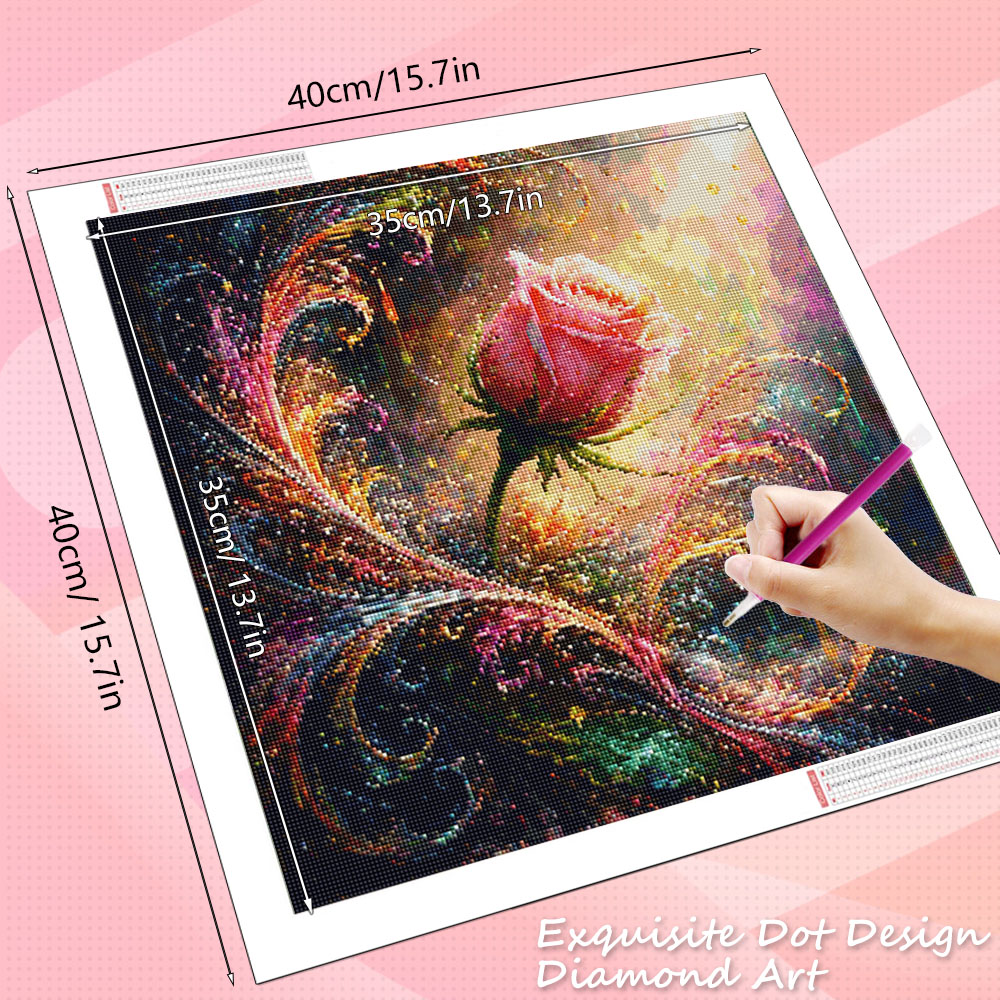 HUACAN Diamond Mosaic Rose Flo - Art Craft Rose 评论和价格