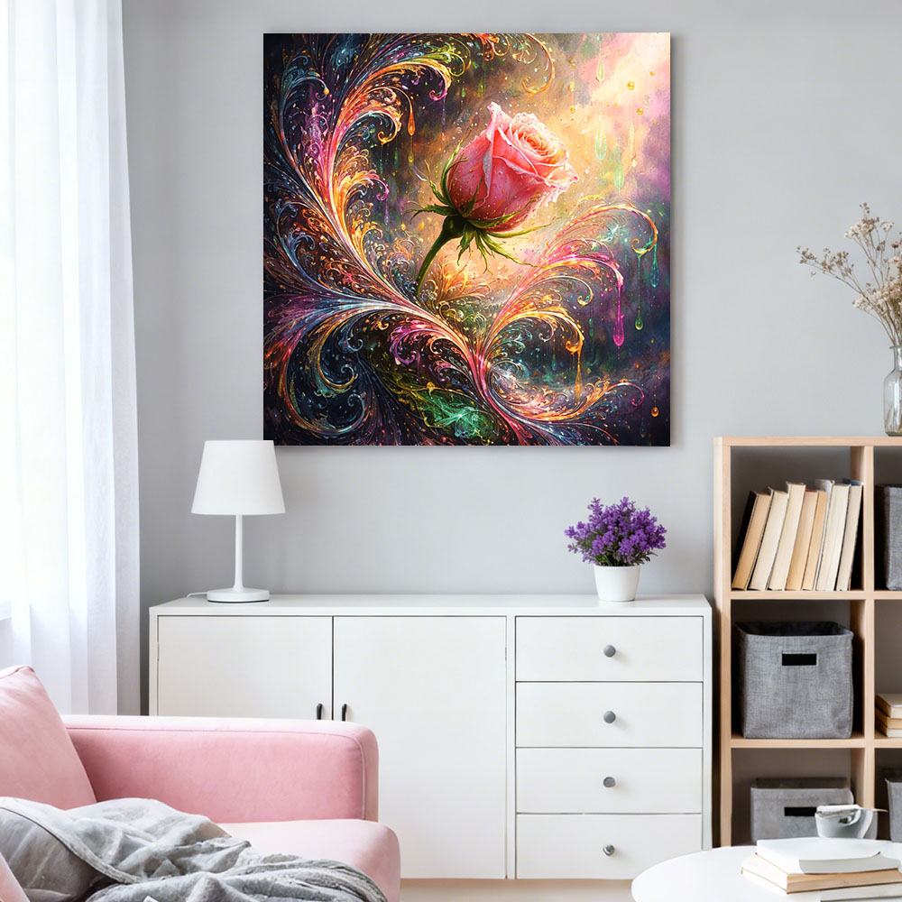 HUACAN Diamond Mosaic Rose Flo - Art Craft Rose 评论和价格