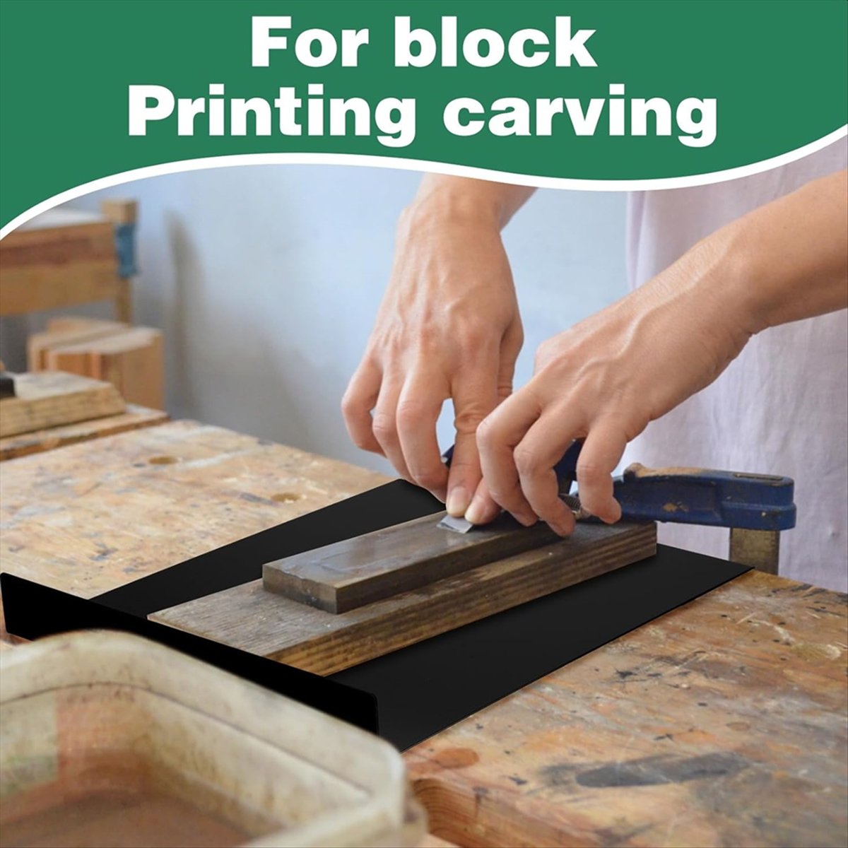 3 Pcs Bench Hook and Inking Pl - Linocut Carving Tool 评论和价格