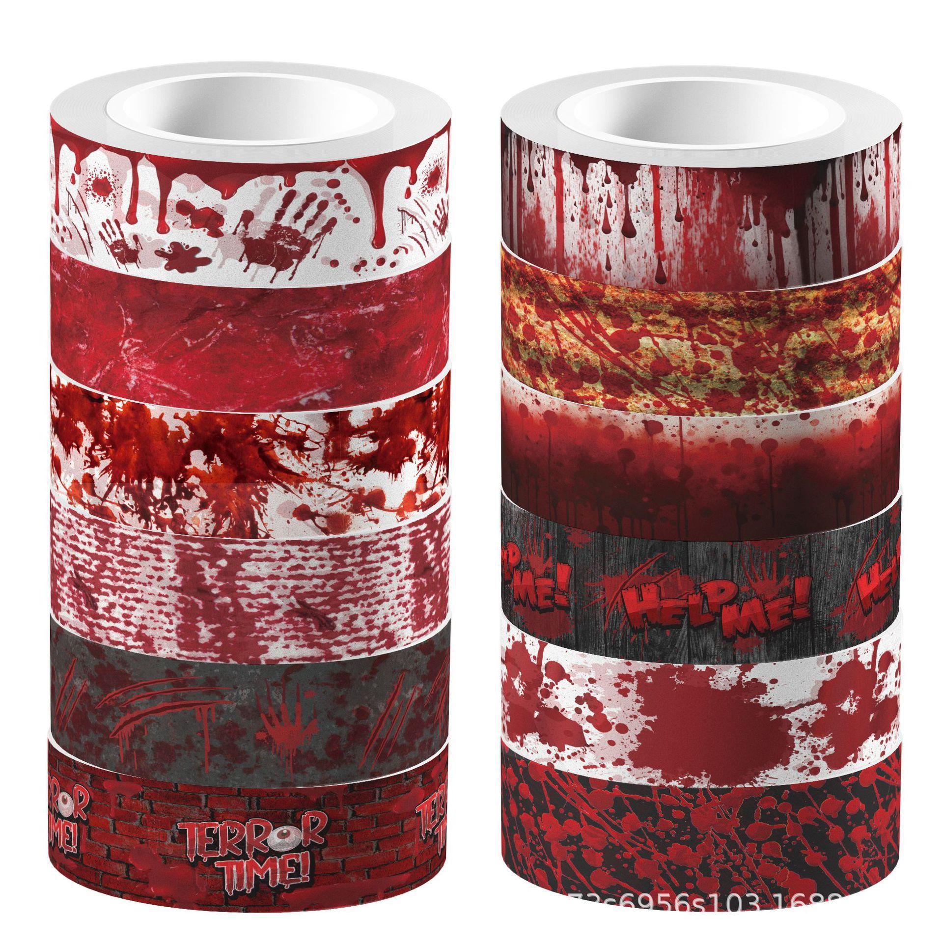 Halloween Bloody Hand Bleeding - Washi Tape Rolls 评论和价格
