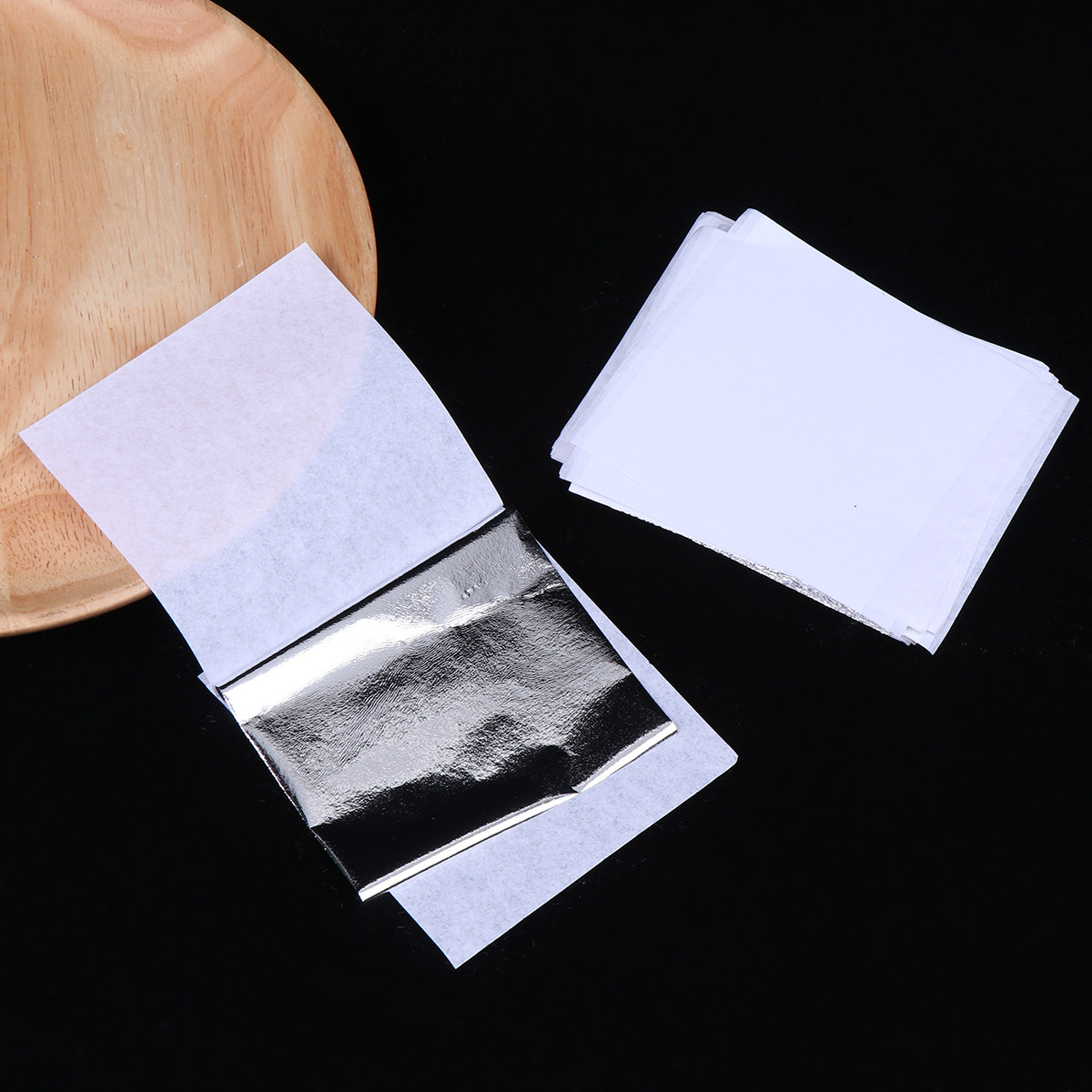 100 Sheets 9x9cm Imitation Sil - Art Craft Leaves 评论和价格