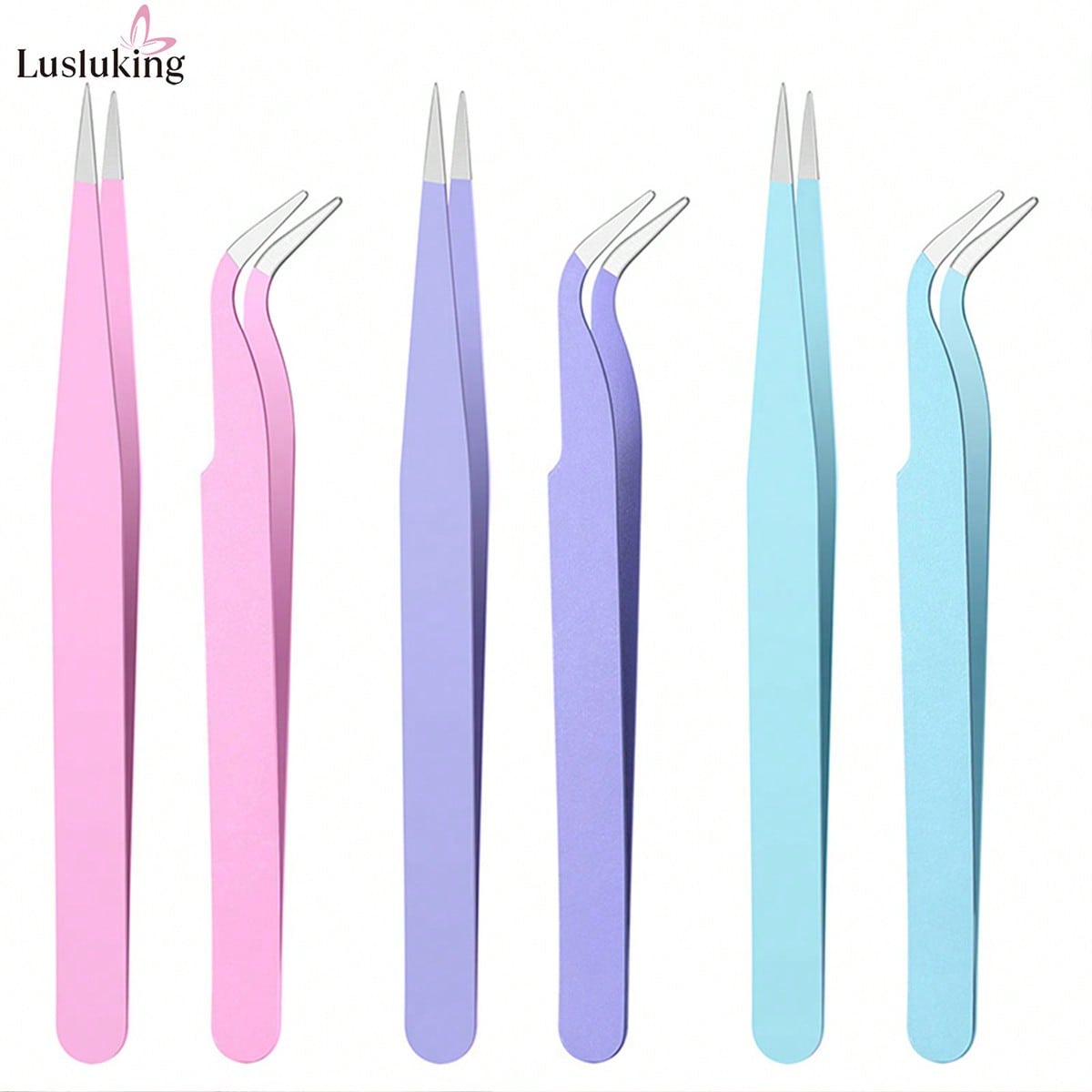 LUSLUKING Nail Art Tweezers Se - Art Craft And 评论和价格