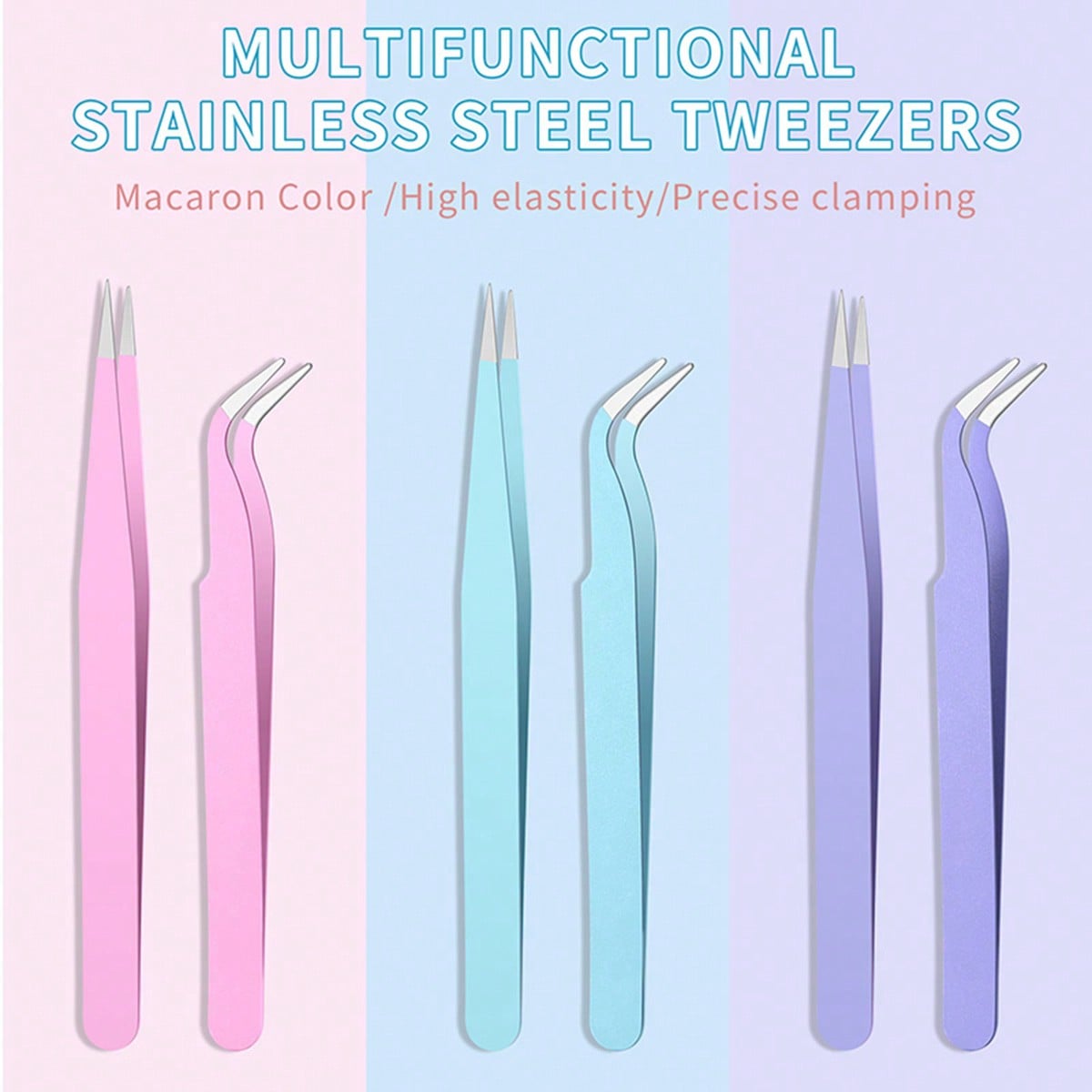 LUSLUKING Nail Art Tweezers Se - Art Craft And 评论和价格