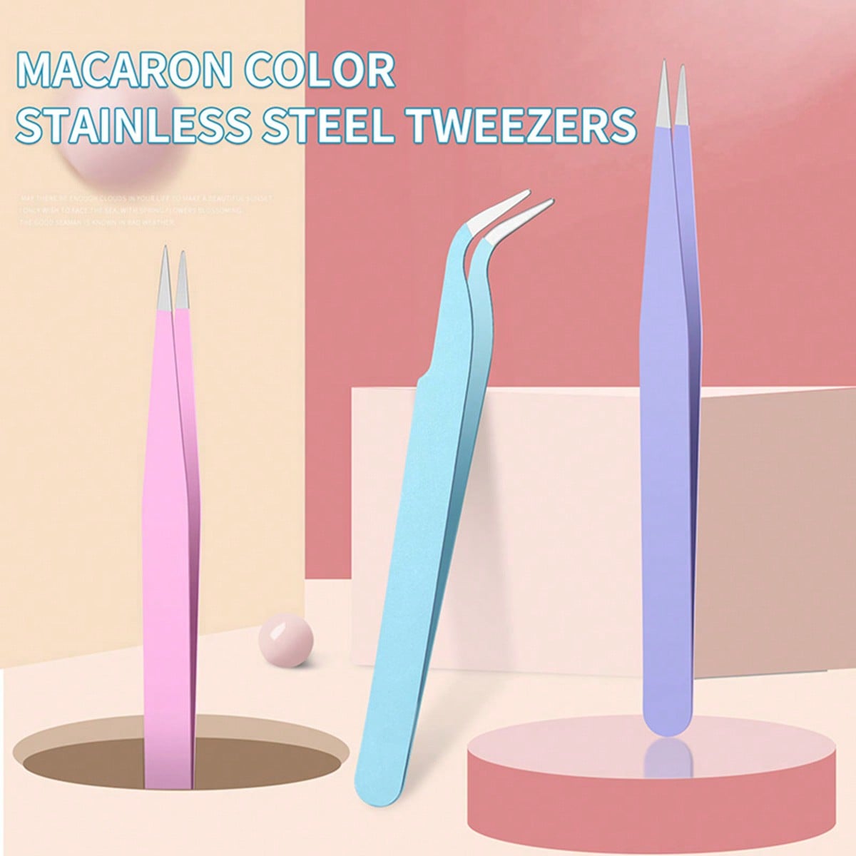 LUSLUKING Nail Art Tweezers Se - Art Craft And 评论和价格