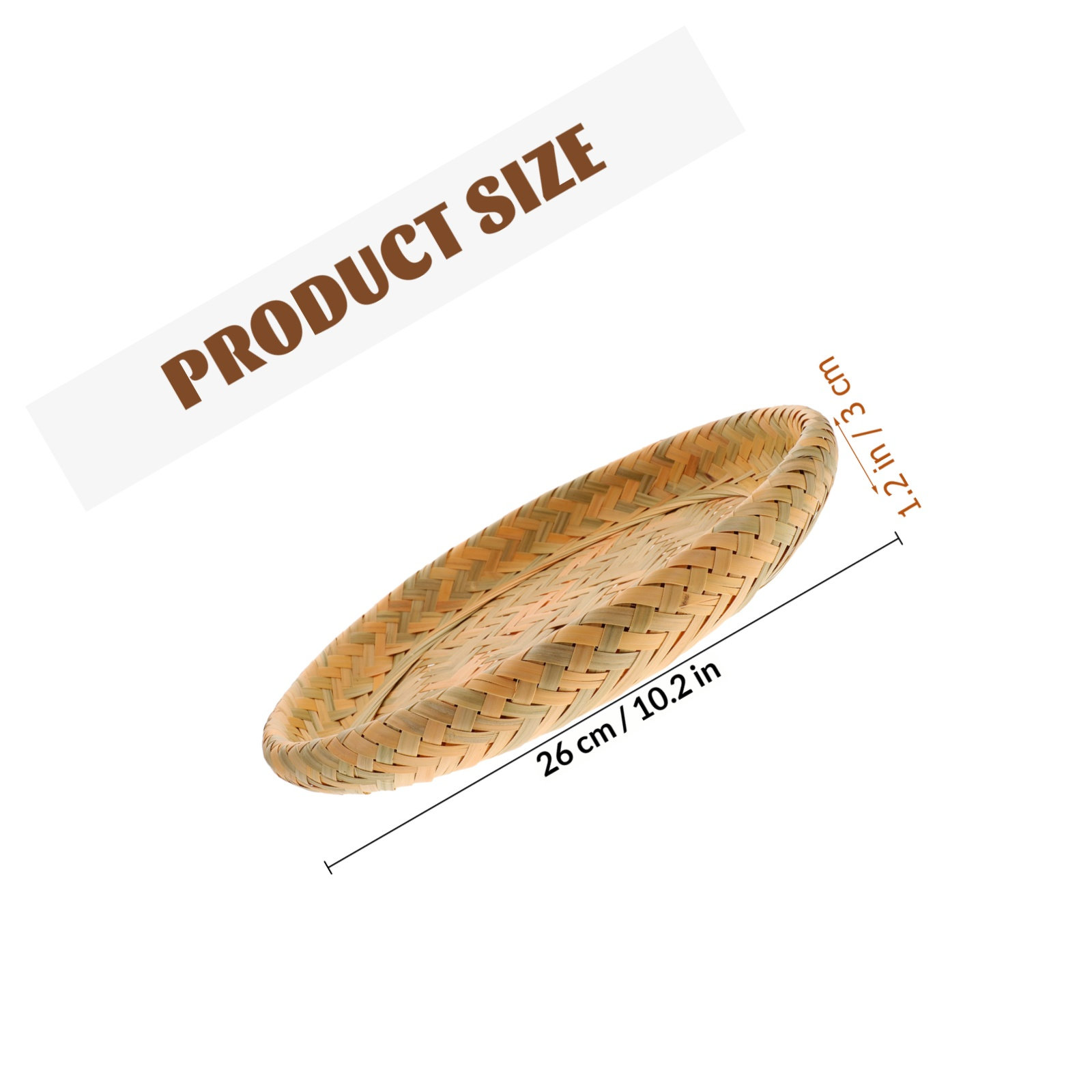Bamboo Basket Tray Bread Candy - Artwork Craft 评论和价格