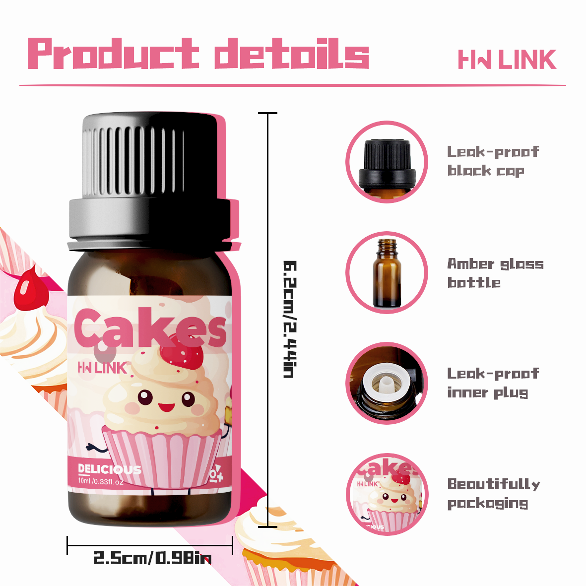 10ml Cakes Essential Oils Perf - Art Craft Things 评论和价格