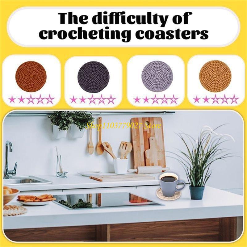 C4DF DIY Crochet Cup Kits or M - Art Craft Cup 评论和价格