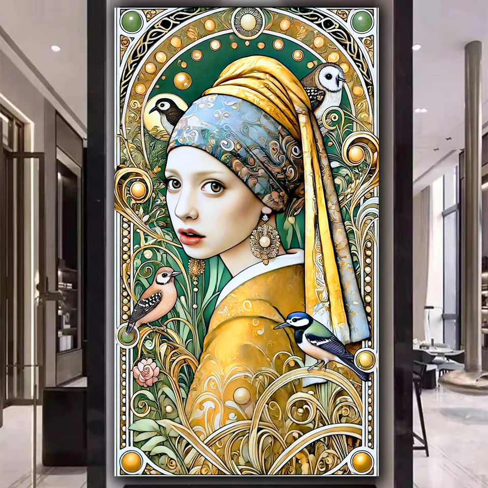 Amazing Pearl Woman 5D DIY Ful - Art Craft Easy With Paper 评论和价格