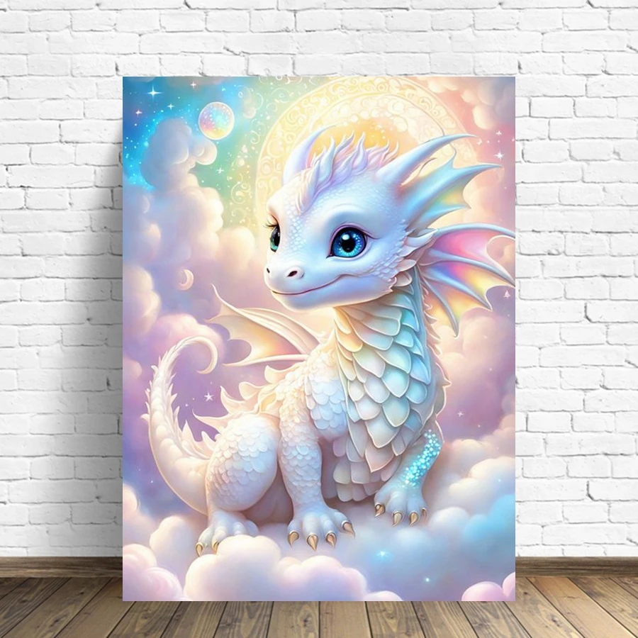 Cute Baby Dragon Animal 5D DIY - Art Craft Toddler 评论和价格