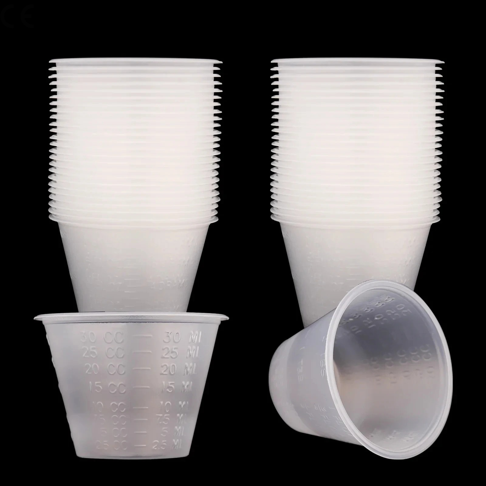 100pcs New 30ml Graduated Plas - Art Craft Cup 评论和价格