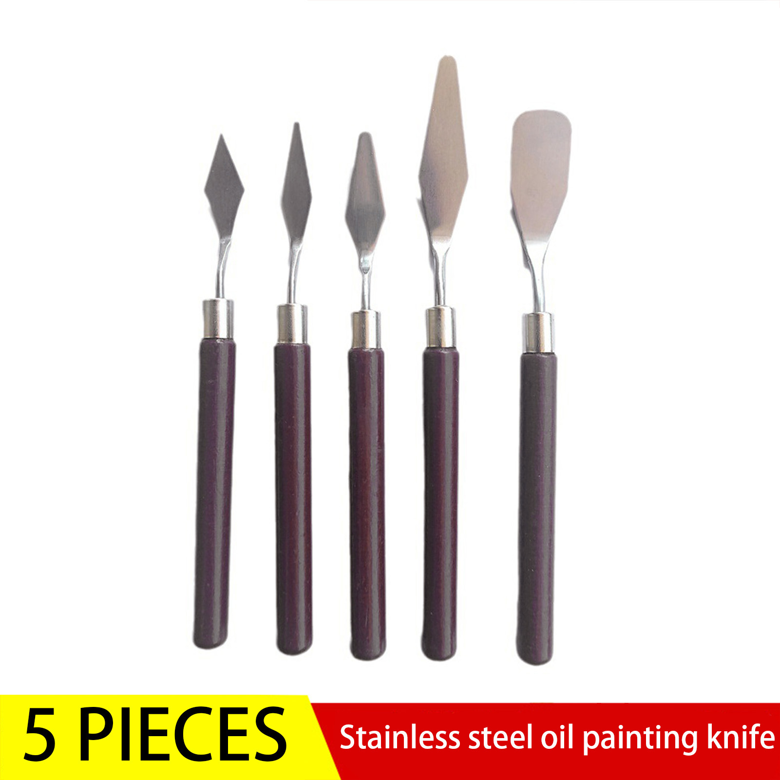 5pcs Art Oil Painting Scraper  - Gouache Paint Set 评论和价格
