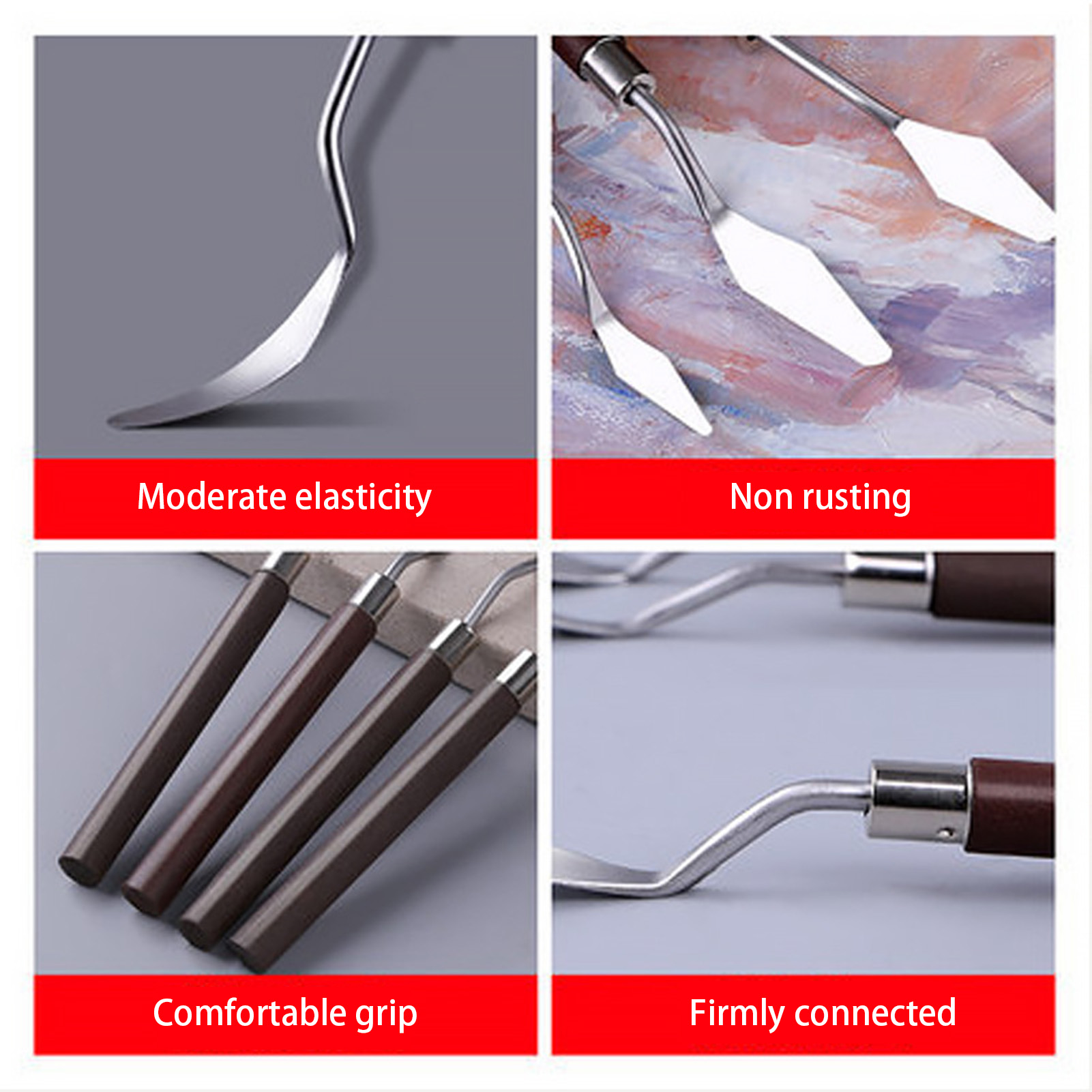 5pcs Art Oil Painting Scraper  - Gouache Paint Set 评论和价格