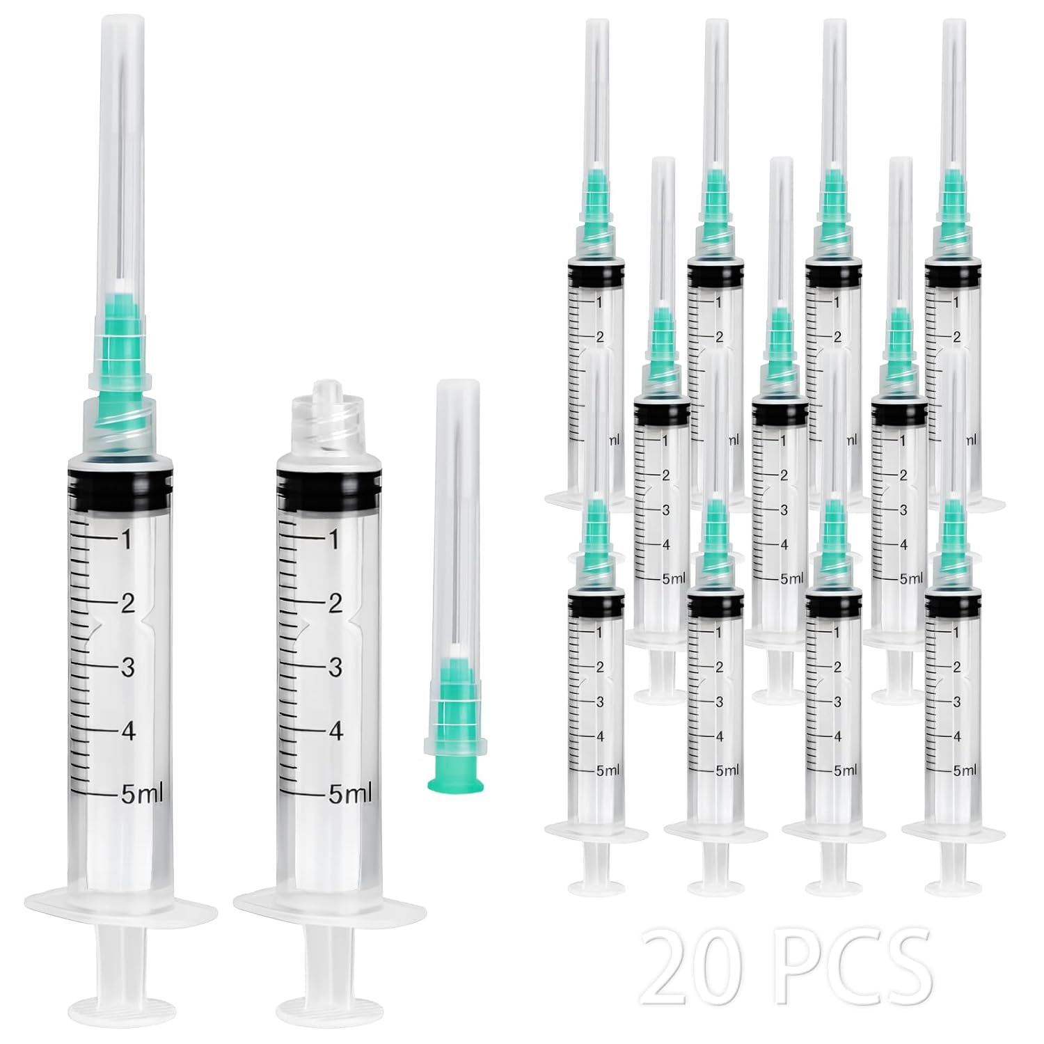 50 Pieces of 5ml Luer-Lock Syr - Art Craft Things 评论和价格