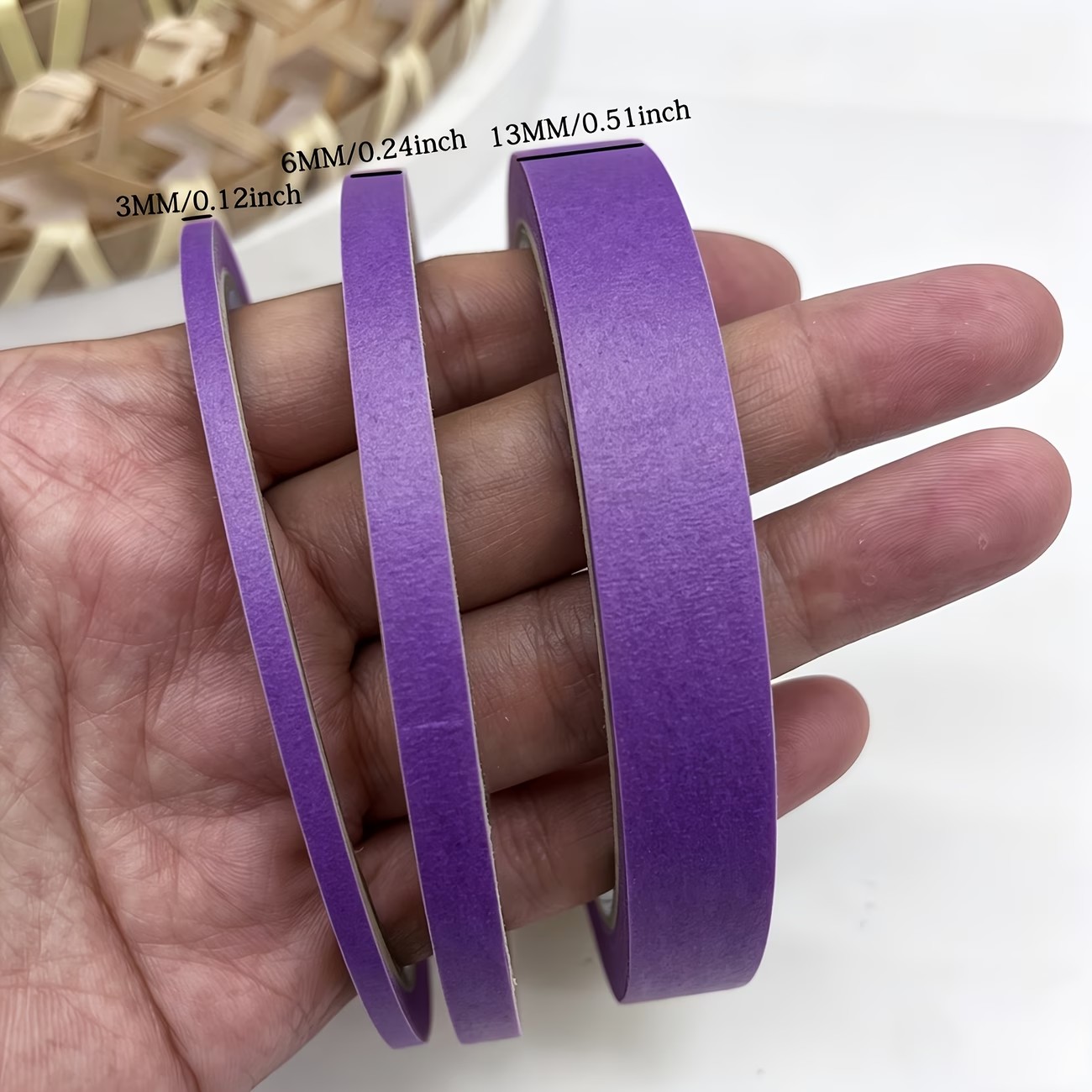 3/6 Rolls Purple Masking Washi - Washi Tape Rolls 评论和价格
