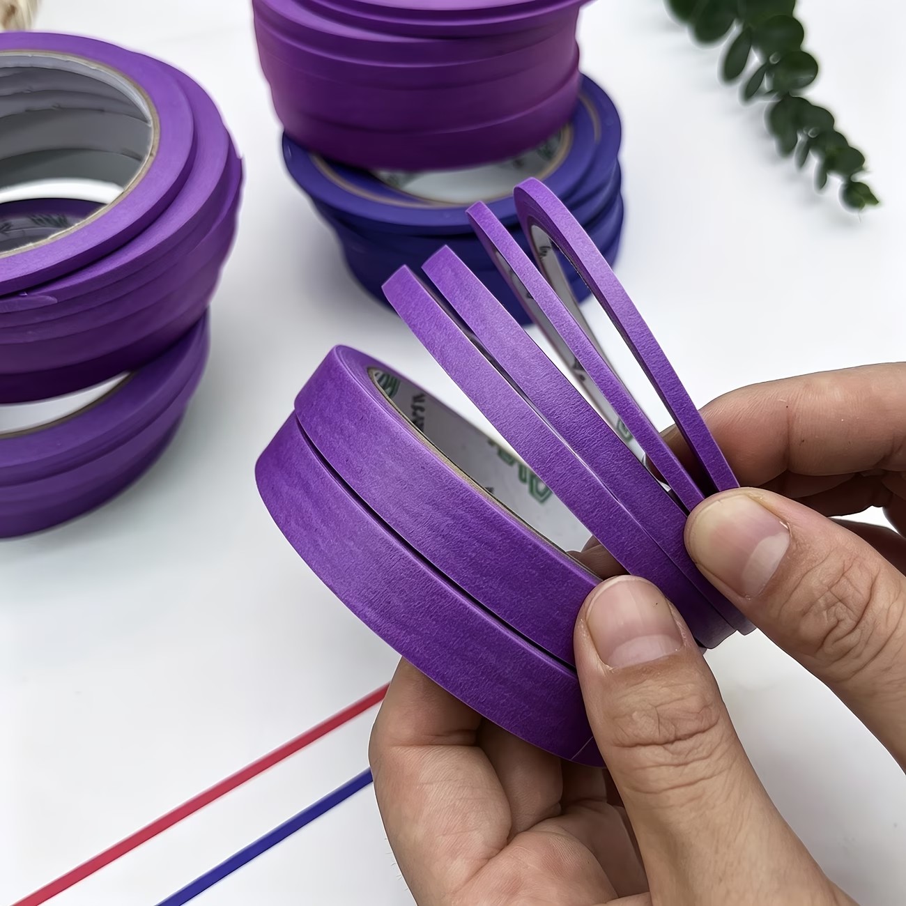 3/6 Rolls Purple Masking Washi - Washi Tape Rolls 评论和价格