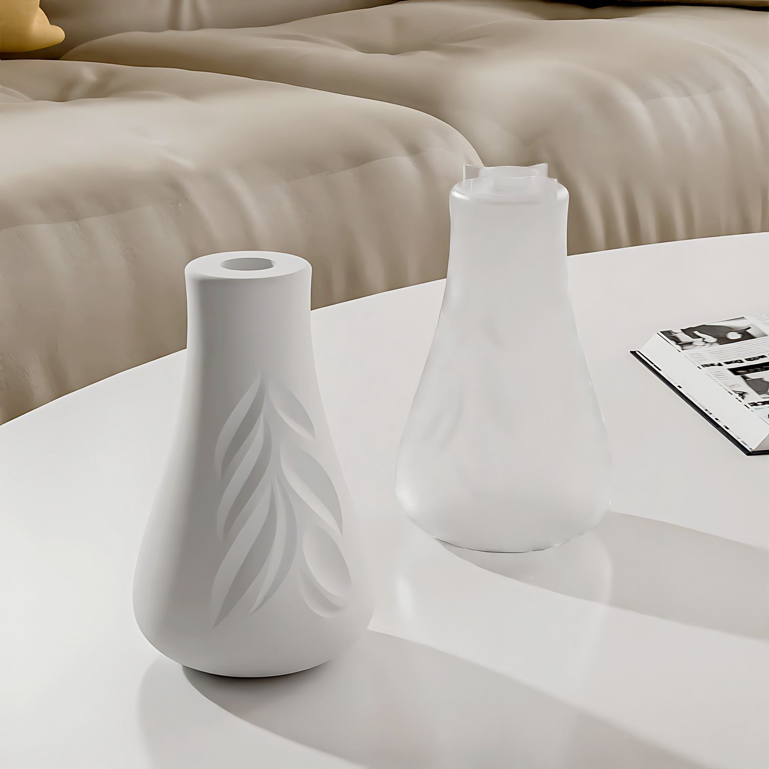 Leaf Texture Vase Silicone Mol - Art Craft Leaves 评论和价格