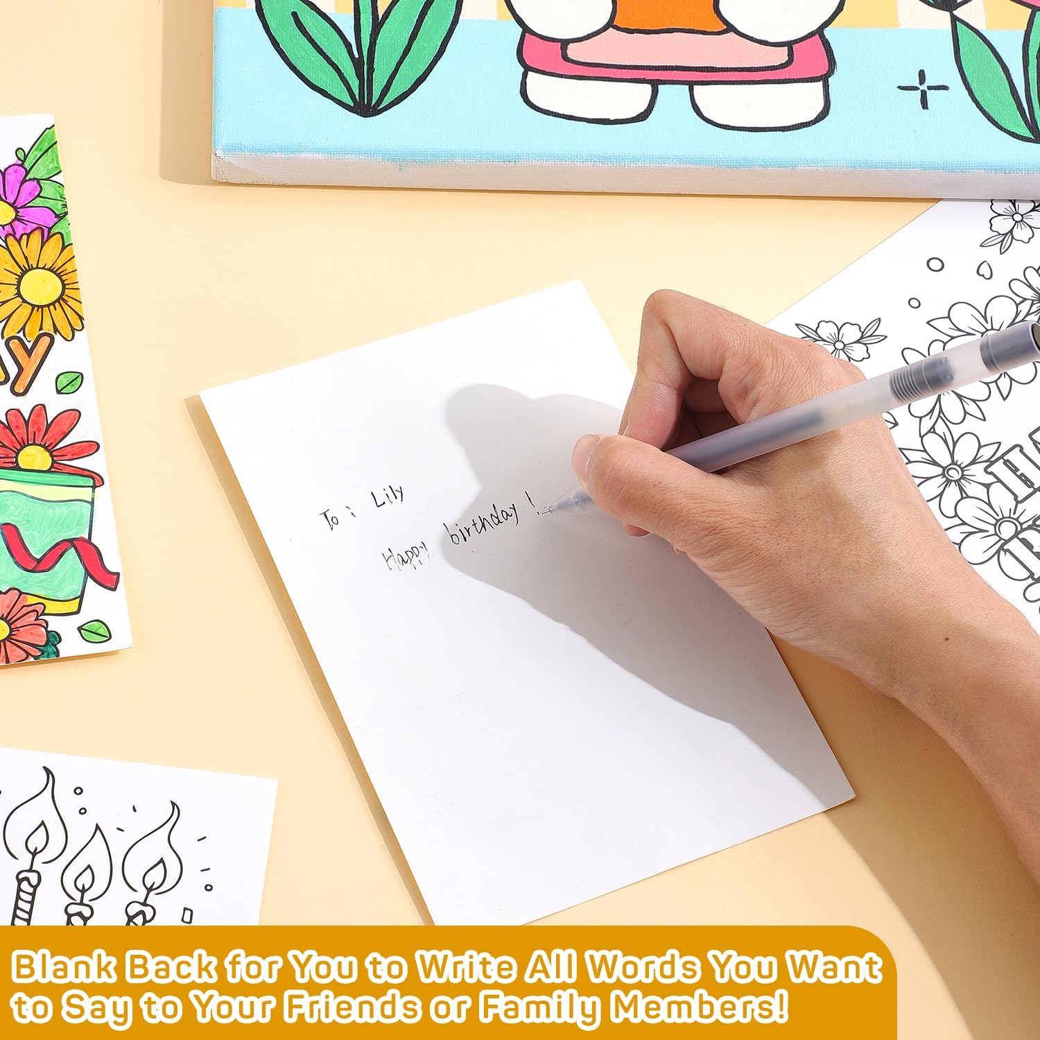 24 Unique Birthday Coloring Ca - Art Craft Gifts For Adults 评论和价格
