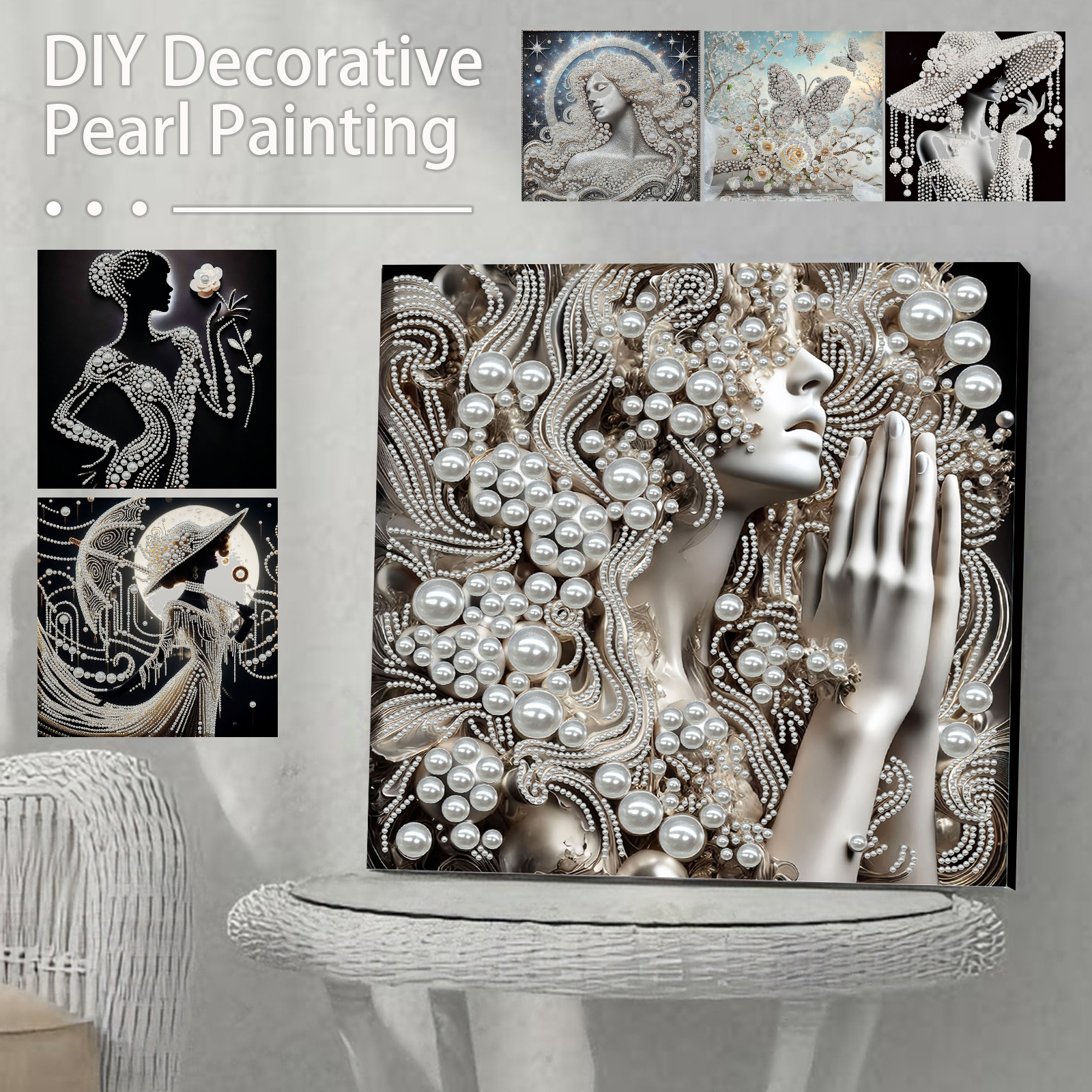 DIY Ladies Pearl Diamond Paint - Art Craft Gifts For Adults 评论和价格