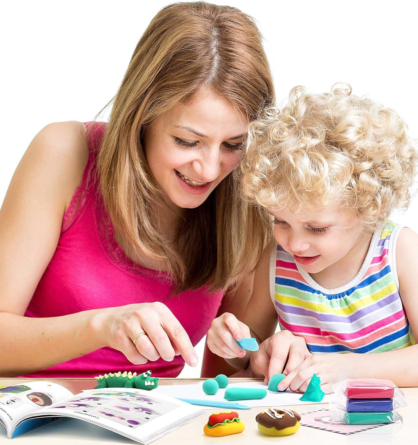 24 Colors Air Dry Clay Kit for - Art Craft And 评论和价格