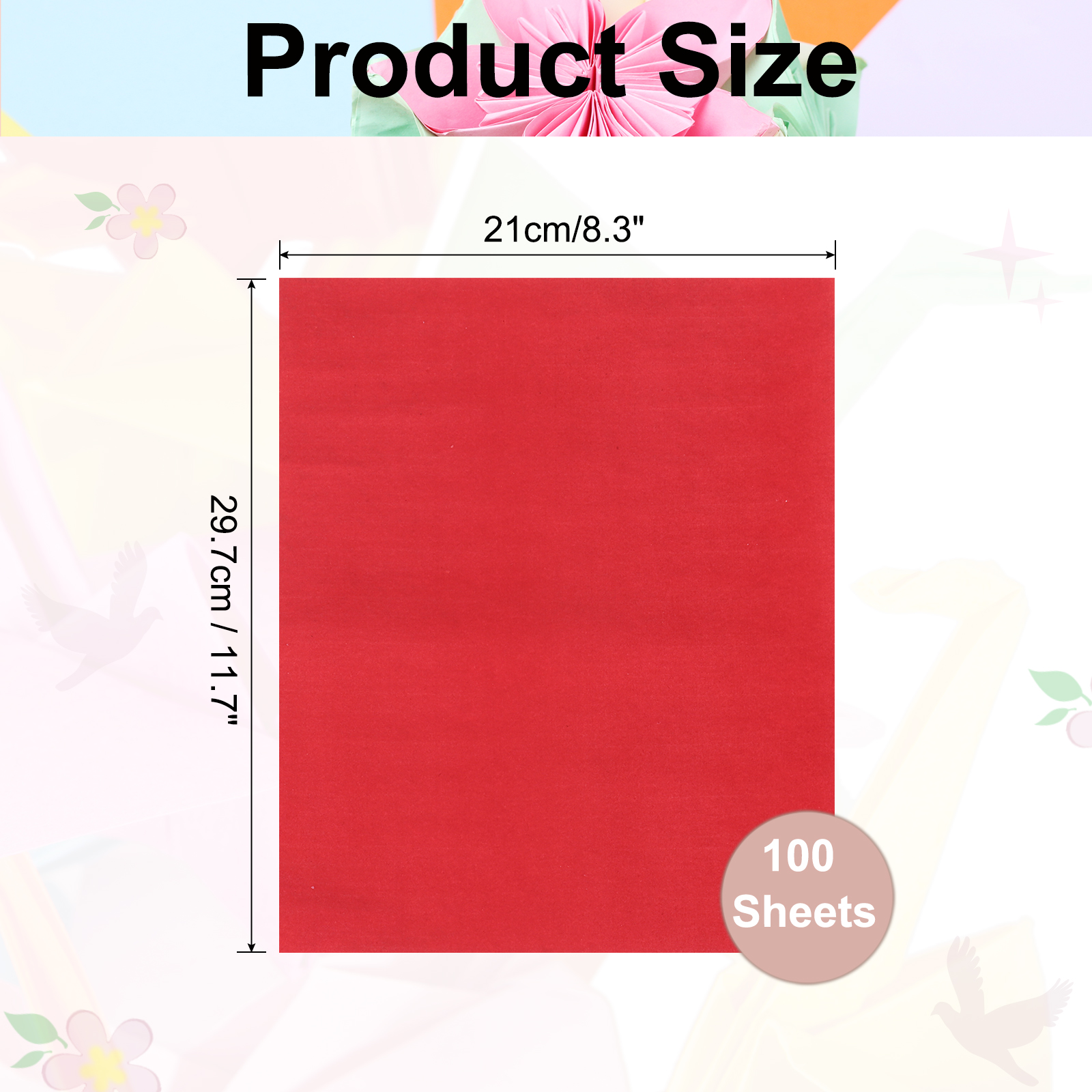 100 Sheet Large Origami Paper  - Art Craft Easy With Paper 评论和价格