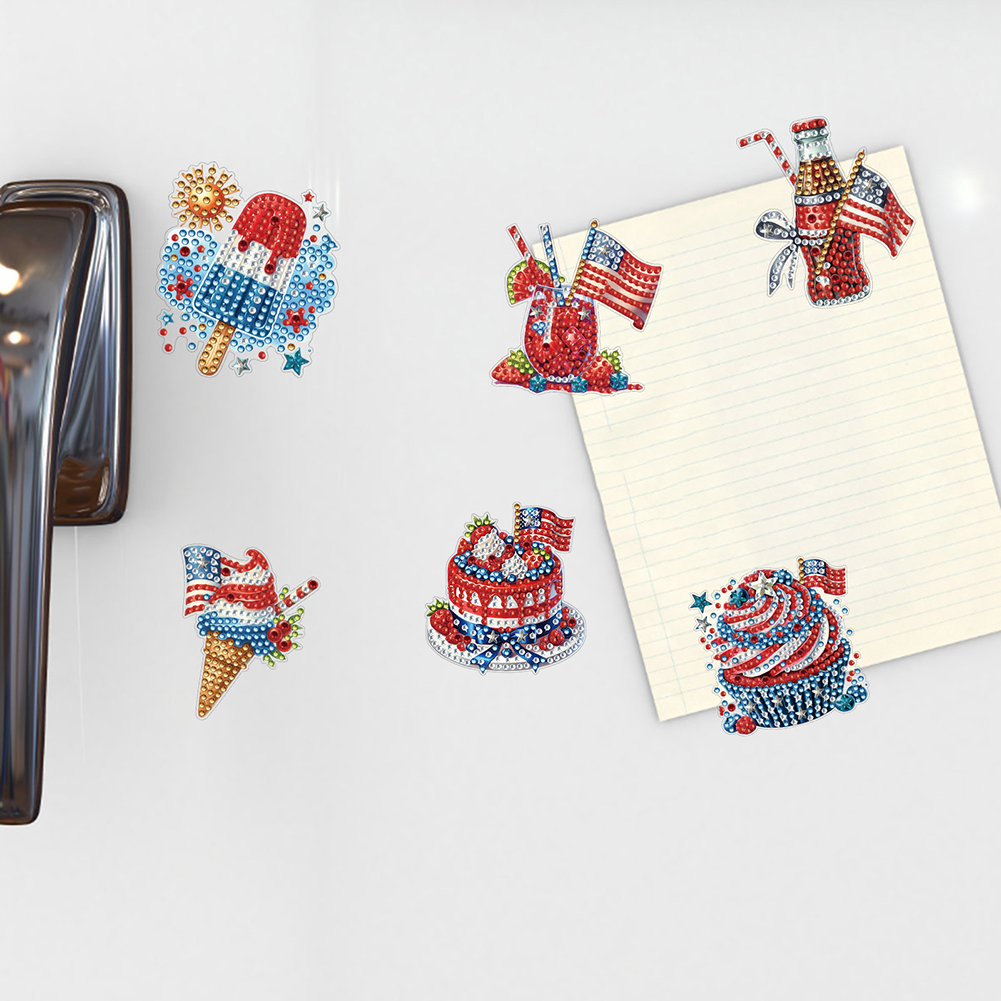 6pcs Acrylic DIY Independence  - Art And Craft Independence Day 评论和价格