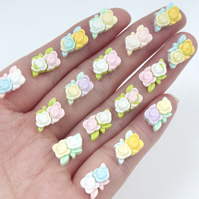 30/300pcs Mini Flowers Resin P - Art Craft Toddler 评论和价格