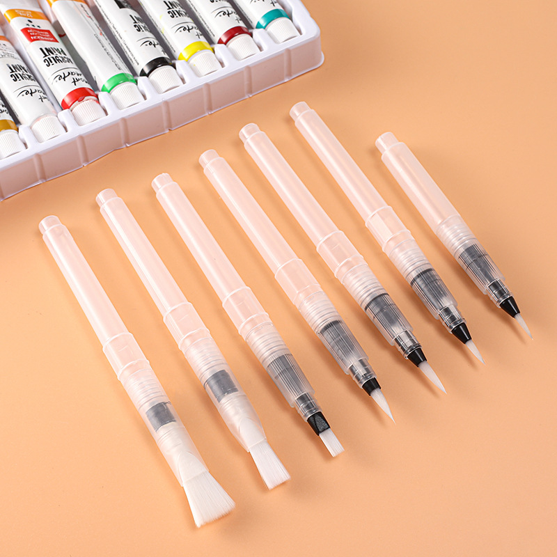 3/7pcs Watercolor Brush Pens W - Art Craft For 3 Year Old 评论和价格
