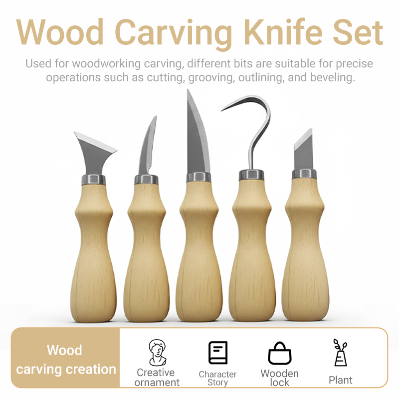 5pc Wood Carving Tools Set Oak - Art Craft Tools 评论和价格