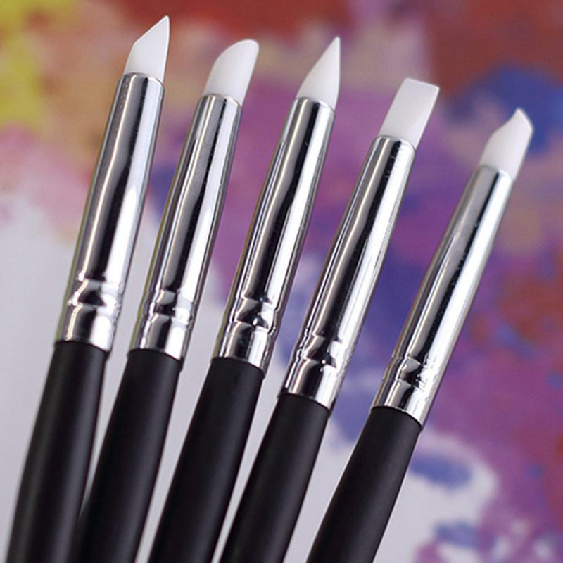 5pcs Silicone Rubber Tip Paint - Gouache Paint Set 评论和价格
