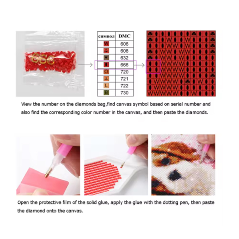 Pink Rose Diamond Painting Kit - Art Craft Rose 评论和价格
