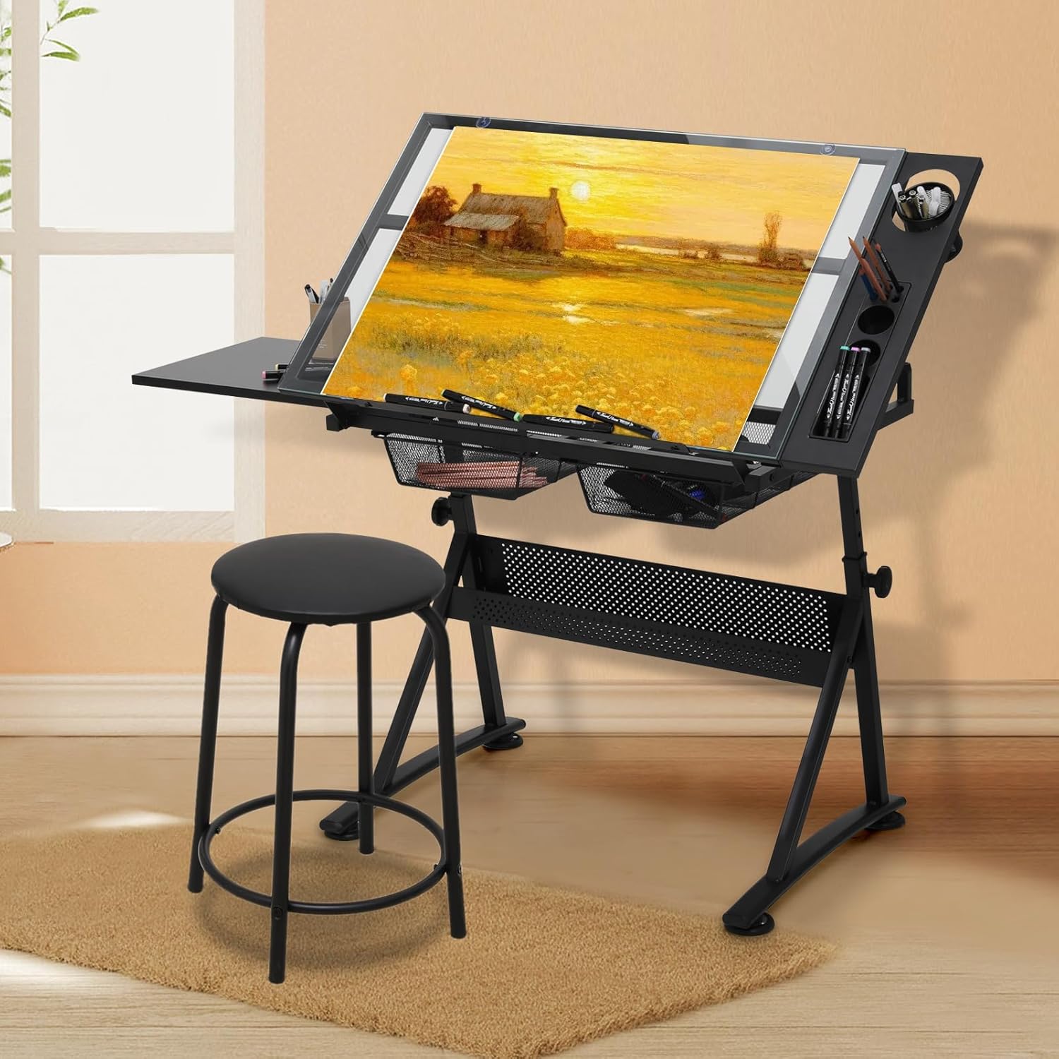 Drafting Table with Height Adj - Art & Craft Kortingscode 评论和价格