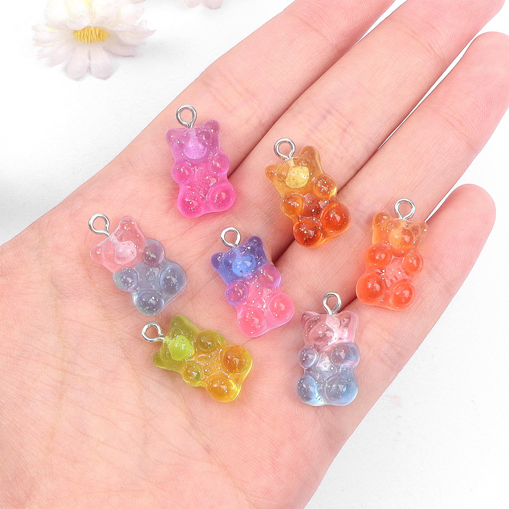 60pcs Dual Color Resin Bear Sh - Art Craft Accessories 评论和价格