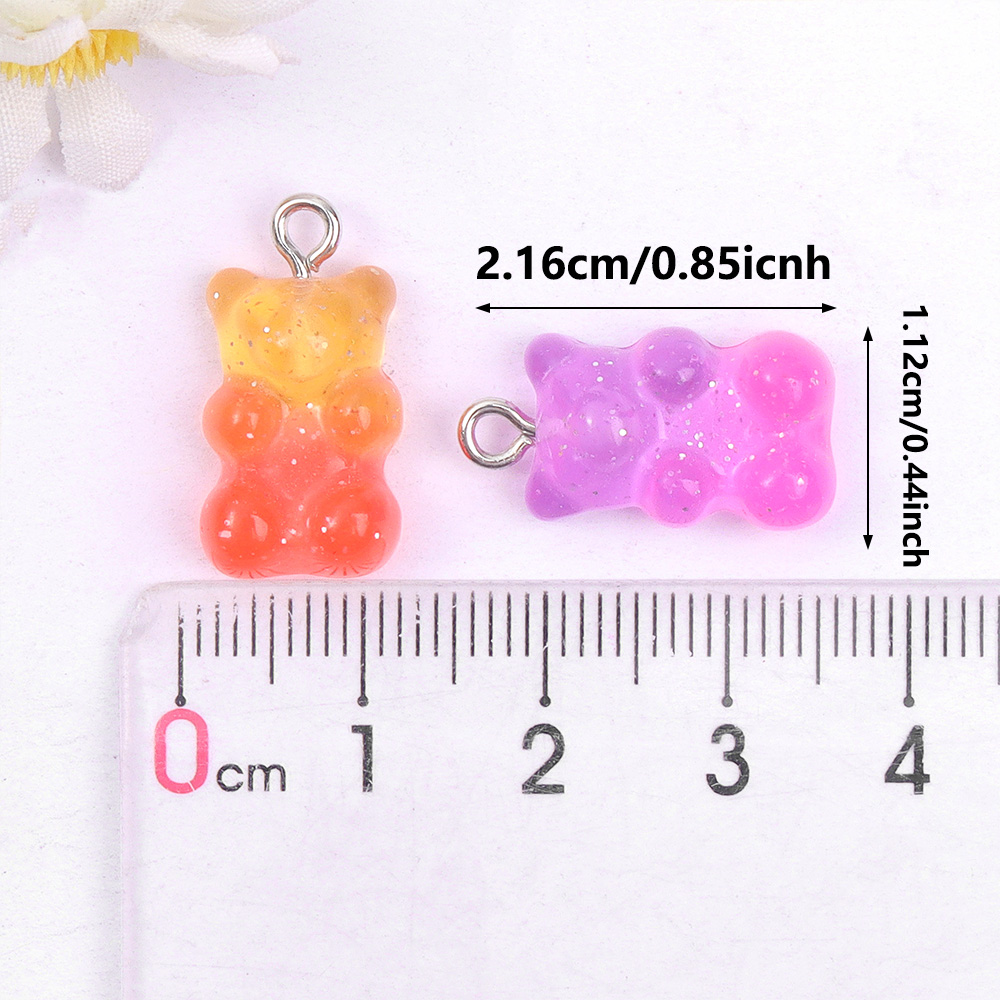 60pcs Dual Color Resin Bear Sh - Art Craft Accessories 评论和价格